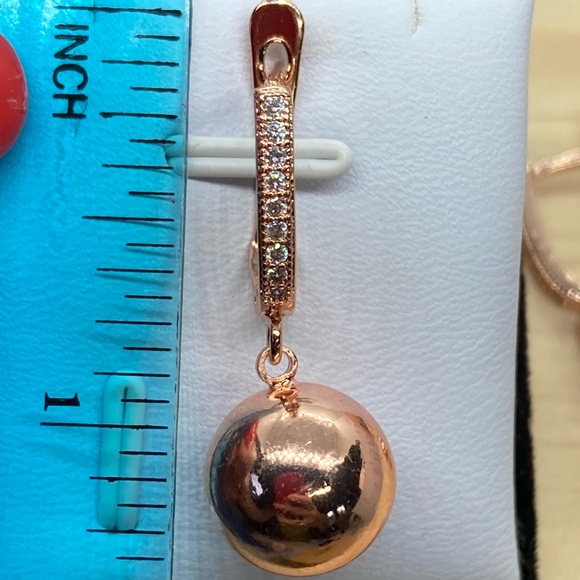 Rose Gold Plated Earrings - Picture 4 of 4